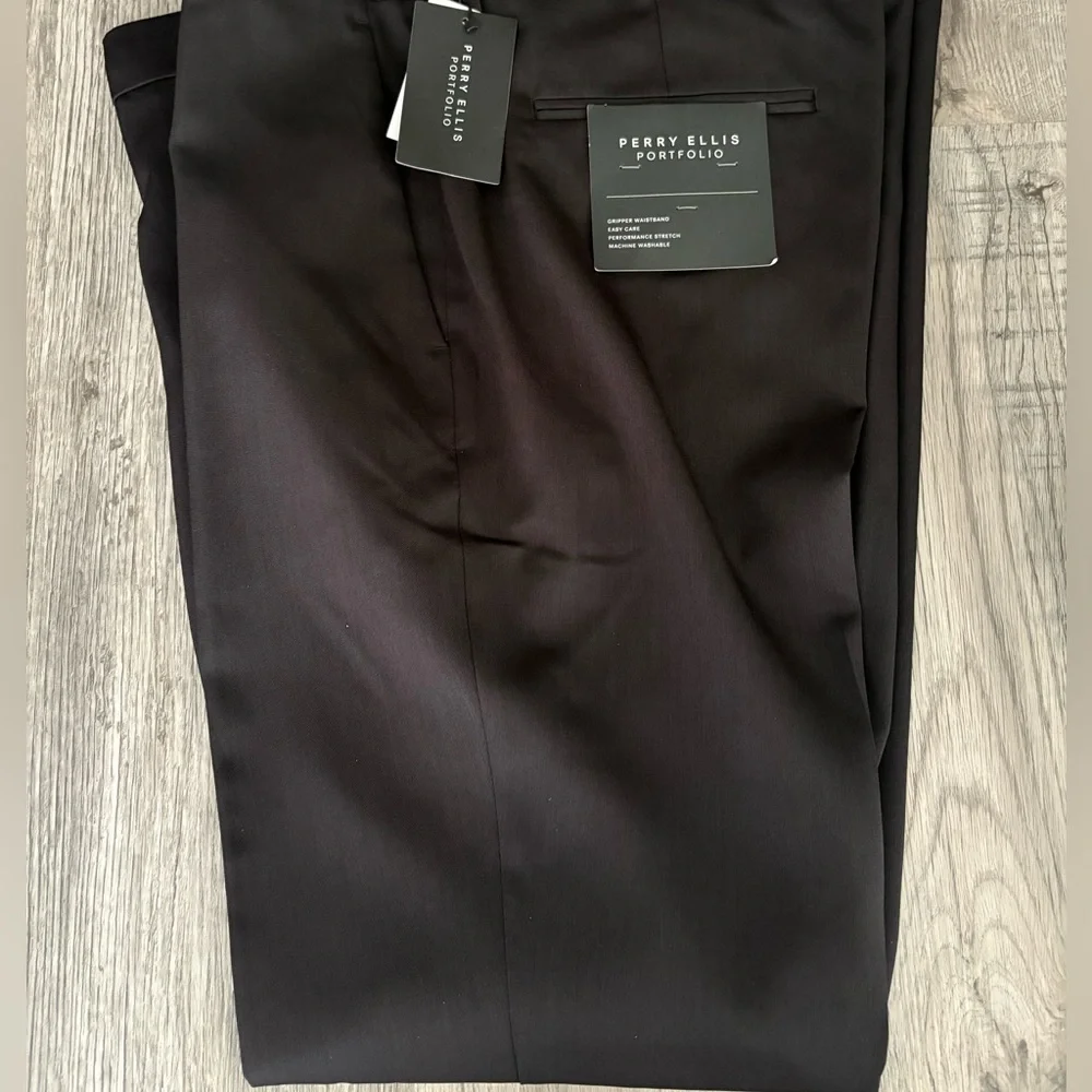 Perry Ellis Porfolio Modern Fit Stretch Dress Pants 36x32 NWT